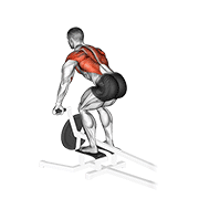 lever t bar row exercise demonstration