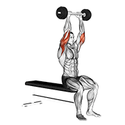 olympic barbell triceps extension dimostrazione dell’esercizio