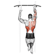 one arm chin-up exercise demonstration