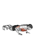 raise single arm push-up 动作演示
