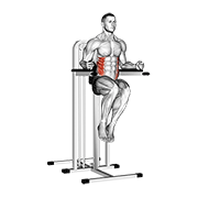 side hip (on parallel bars) egzersiz gösterimi