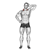 side push neck stretch exercise demonstration
