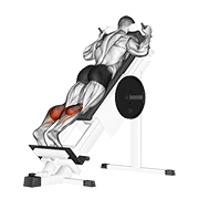 sled forward angled calf raise exercise demonstration