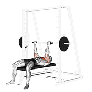 smith reverse-grip press exercise demonstration