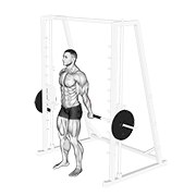 smith standing back wrist curl egzersiz gösterimi