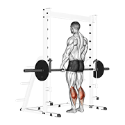 smith standing leg calf raise egzersiz gösterimi