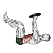weighted crunch egzersiz gösterimi