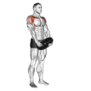 weighted front raise dimostrazione dell’esercizio