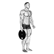 weighted standing hand squeeze egzersiz gösterimi