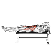 lying leg-hip raise egzersiz gösterimi