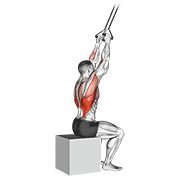 band close-grip pulldown dimostrazione dell’esercizio