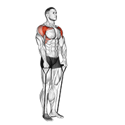 band front raise exercise demonstration