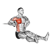 band one arm twisting chest press egzersiz gösterimi