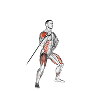band twisting overhead press exercise demonstration