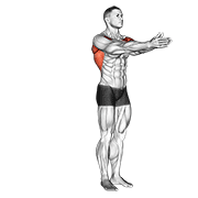 dynamic chest stretch (male) dimostrazione dell’esercizio