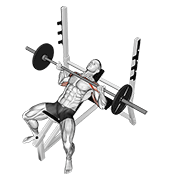 barbell reverse grip incline bench press exercise demonstration