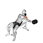 dumbbell incline one arm fly dimostrazione dell’esercizio