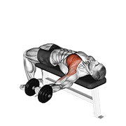 dumbbell one arm bench fly egzersiz gösterimi