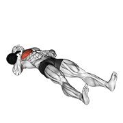 kettlebell one arm floor press exercise demonstration