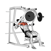 lever decline chest press exercise demonstration