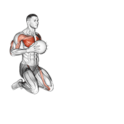 medicine ball chest push single response dimostrazione dell’esercizio