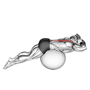 back extension on exercise ball dimostrazione dell’esercizio