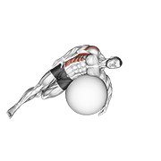 exercise ball lying side lat stretch dimostrazione dell’esercizio