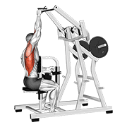 lever one arm lateral wide pulldown exercise demonstration