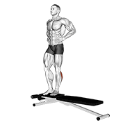 box jump down with one leg stabilization dimostrazione dell’esercizio
