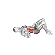 twist hip lift exercise demonstration