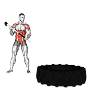 sledge hammer exercise demonstration