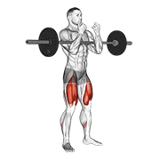 barbell full zercher squat 动作演示