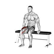 chair leg extended stretch exercise demonstration