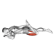 intermediate hip flexor and quad stretch exercise demonstration