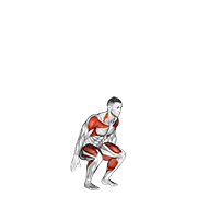 squat to overhead reach exercise demonstration
