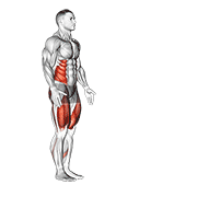 lunge with twist exercise demonstration