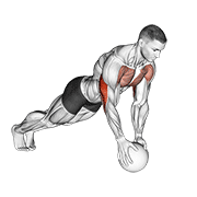 medicine ball close grip push up dimostrazione dell’esercizio