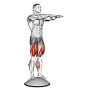 squat on bosu ball dimostrazione dell’esercizio