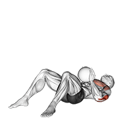 medicine ball supine chest throw exercise demonstration