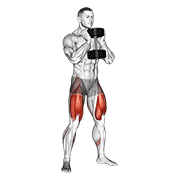 dumbbell goblet squat dimostrazione dell’esercizio
