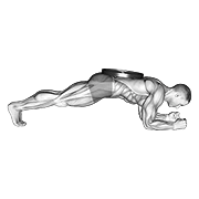 weighted front plank egzersiz gösterimi