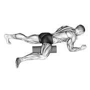 roller hip stretch exercise demonstration