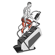 walking on stepmill 动作演示