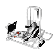 lever seated calf press exercise demonstration