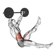 barbell sitted alternate leg raise exercise demonstration