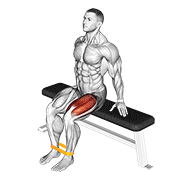 resistance band leg extension dimostrazione dell’esercizio