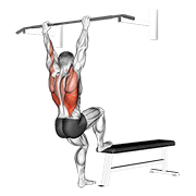 bench pull-ups egzersiz gösterimi