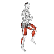 half knee bends (male) dimostrazione dell’esercizio