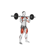 barbell thruster dimostrazione dell’esercizio