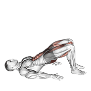 glute bridge march exercise demonstration